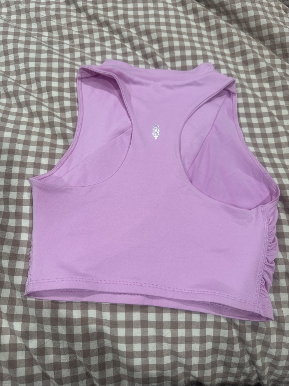 Free People Lavender Racerback Crop Tank